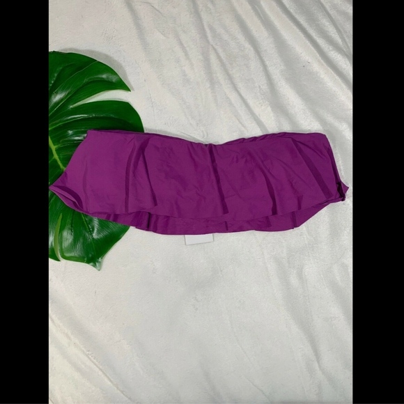NWT L Space Lynn‎ Ruffle Bikini Top in Orchid Purple [SZ Large ] - Picture 2 of 8